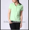 womens fashion 100% cotton high quality embroidery logo polo t shirt