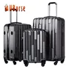 ABS PC hard shell travel luggage sets, cabin light weight trolley luggage suitcase