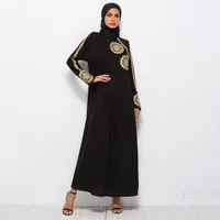 

Flower malaysia egyptian patterns dubai dress abaya traditional turkish trendy modern women muslim wholesale islamic clothing