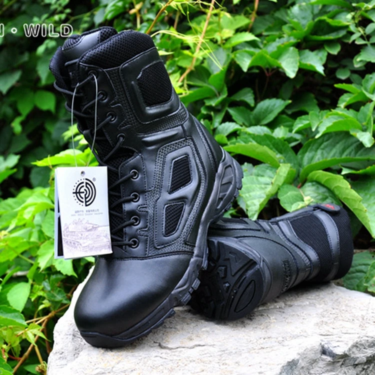 

Custom Winter Jungle Desert Tactical Military Boots, Black ,sand