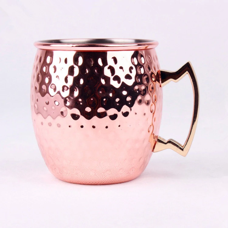 China Supplier 304 Stainless Steel Hammer Copper Plating Rose Gold