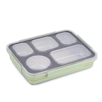 

Amazon top seller durable BPA free leak-proof 3~5 compartments stainless steel student bento lunch box