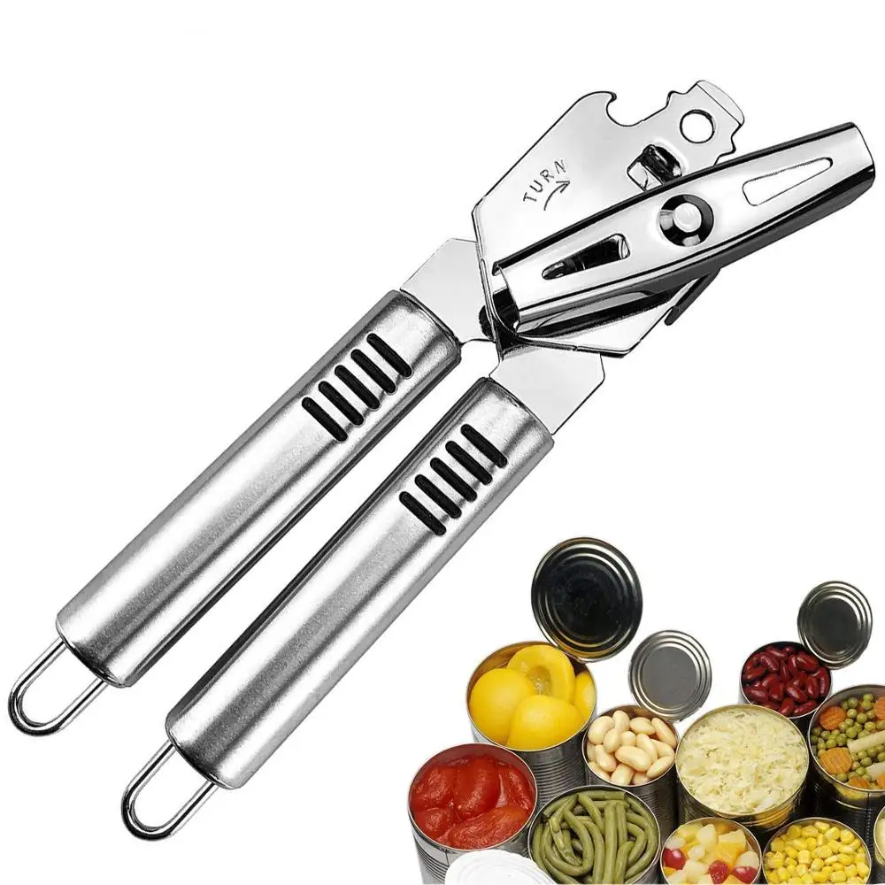 

Stainless Steel industrial tin smooth touch beer jar can opener, Black