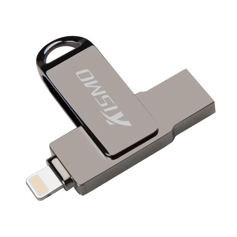 

Kismo Metal USB Flash Drive Smart Phone U Disk OTG Pen drive For iPhone X 7 8 Plus 6S 5S 5C iPad Mini Air Pro 32G 64G 128G