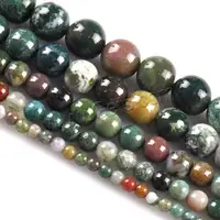 

Wholesale round natural indian agate beads agate stone price for jewelry making