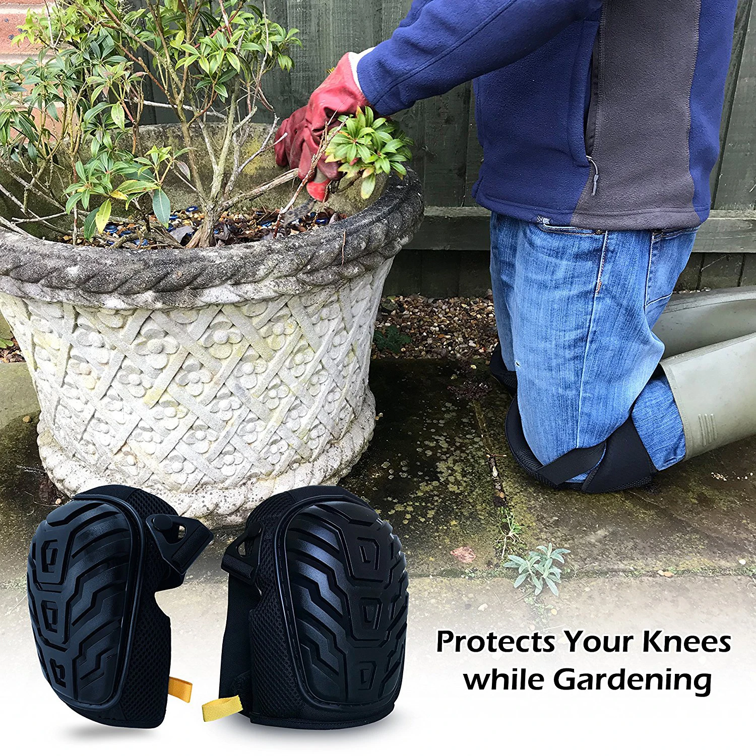 Heavy Duty Knee Guard With Gel Cushion Knee Pads For Construction