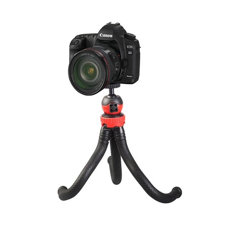 

Leadwin Flexible Mini Table Tripod For Digital Camera Legs Can Be Curved Randomly Anywhere, Black;red