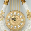 European Style High Quality Mute DIY Fashion Harp Shape Decoration Wall Clock