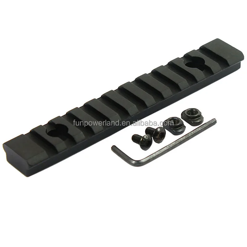 

Aluminum M-Lok 11 Slot Picatinny/Weaver Rail Handguard Section fits AR15 AR-15M-LOK handguard, Black