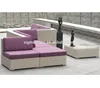 New design elegant garden furniture club sofa sets white cane couches