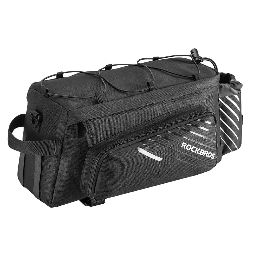 

ROCKBROS Bike Cycling Travel Bag Luggage Carrier Bicycle Rear Rack Seat Pannier Bag, Black