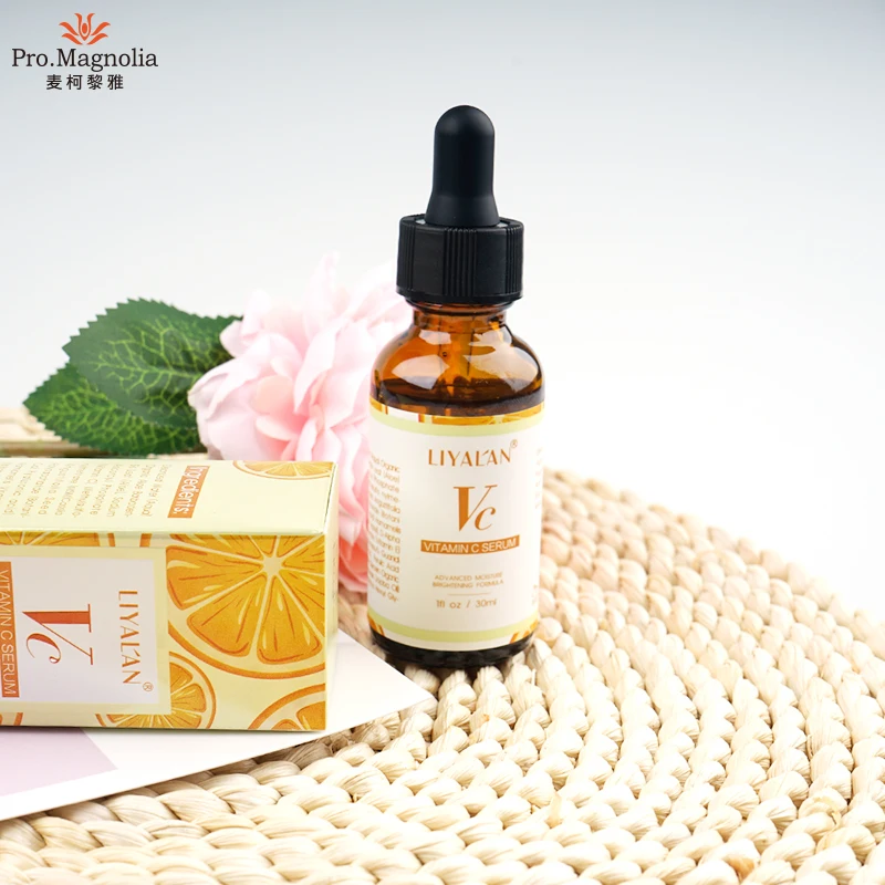 

Vitamin C Serum 20% Plus Ferulic Acid Skin Face and Neck Anti aging Pure Collagen Ampoules Serum, Transparent