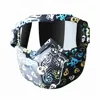 Racing Motorcycle Motocross Roll Off Glasses Sunglasses Goggles Face Mask Skull Windproof