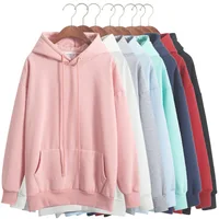 

Wholesale custom Hooded Drawstring Basic Sweatshirt womens athletic hoodies Fashion pullover Sportswear