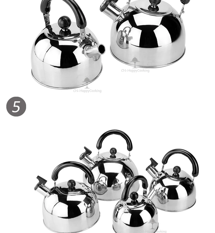 3.2QT(3-Liter) Stainless steel whistling stove top tea pot 