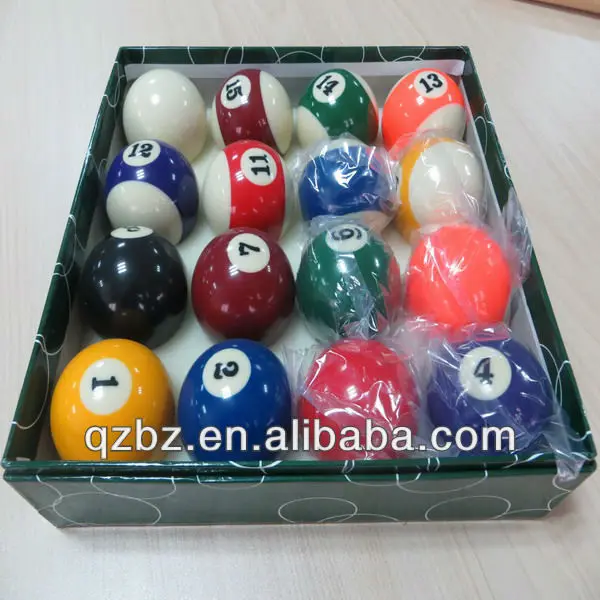 
Standard American billiard ball set 
