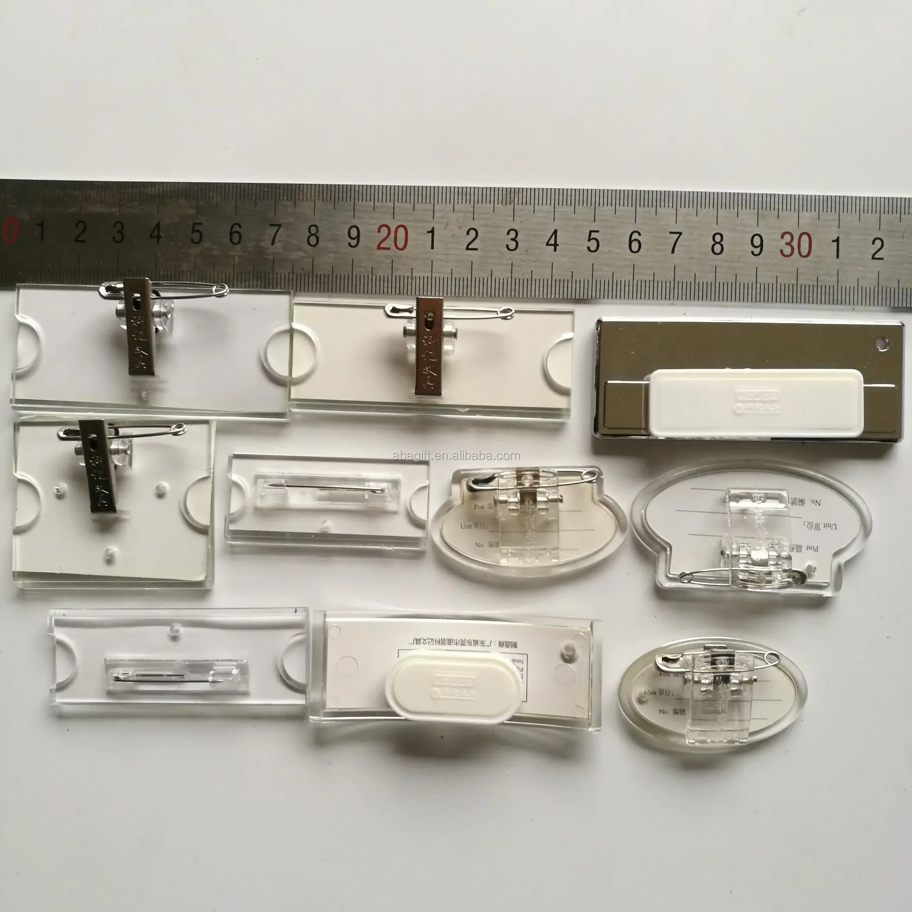 Clear Plastic Acrylic Lapel Pin Name Badge Holder Buy Name Badge