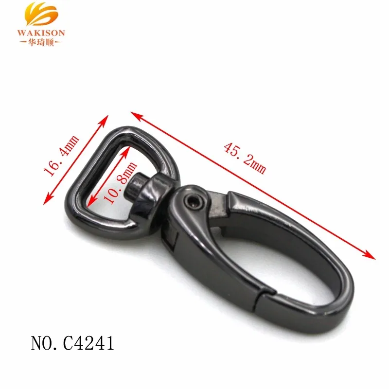 Zinc Alloy Gold Plated 23/4" Trigger Snap Hook 5/8" Swivel Eye Snap