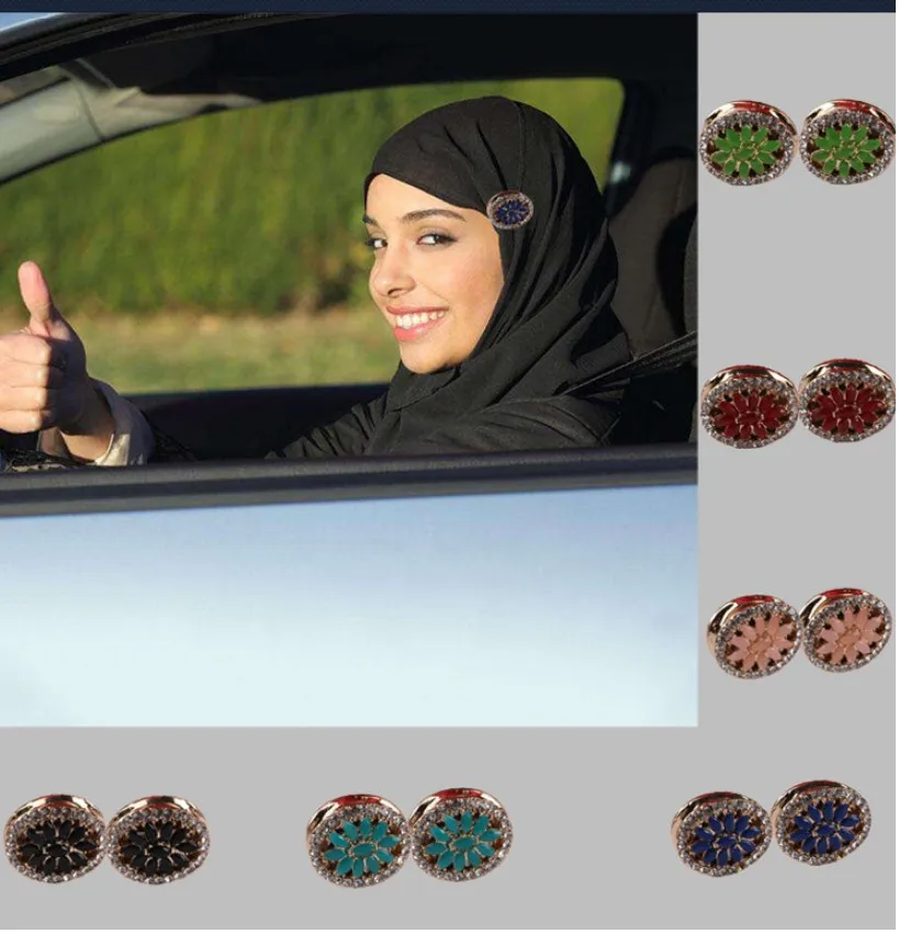 Round Hijab Pin Headscarf Abaya Clasp Brooch Pin Buy