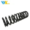 steel open coil helical compression spring with black painted springs