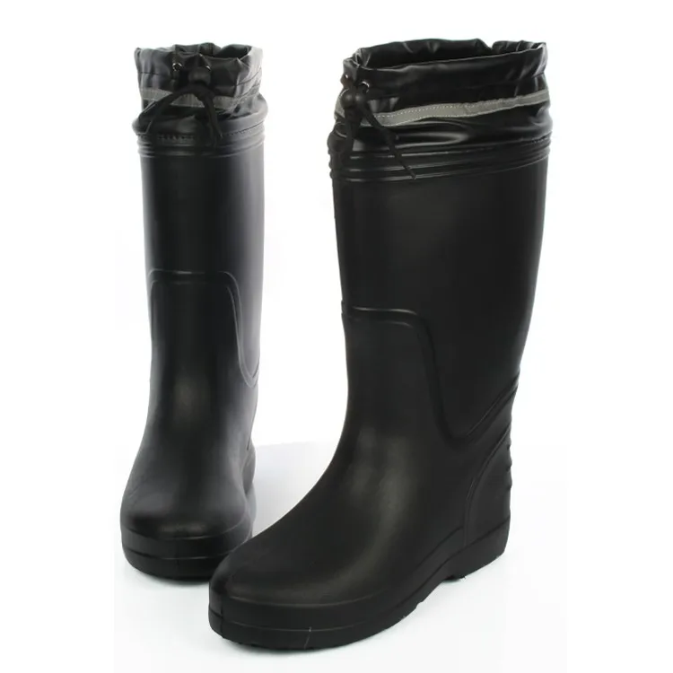 Black Non Slip Waterproof Mens Eva Rain Boots For Work - Buy Eva Boots ...