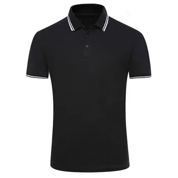 Black Polo T-shirt With Polo Shirt Fabric Pique For Men - Buy Polo ...