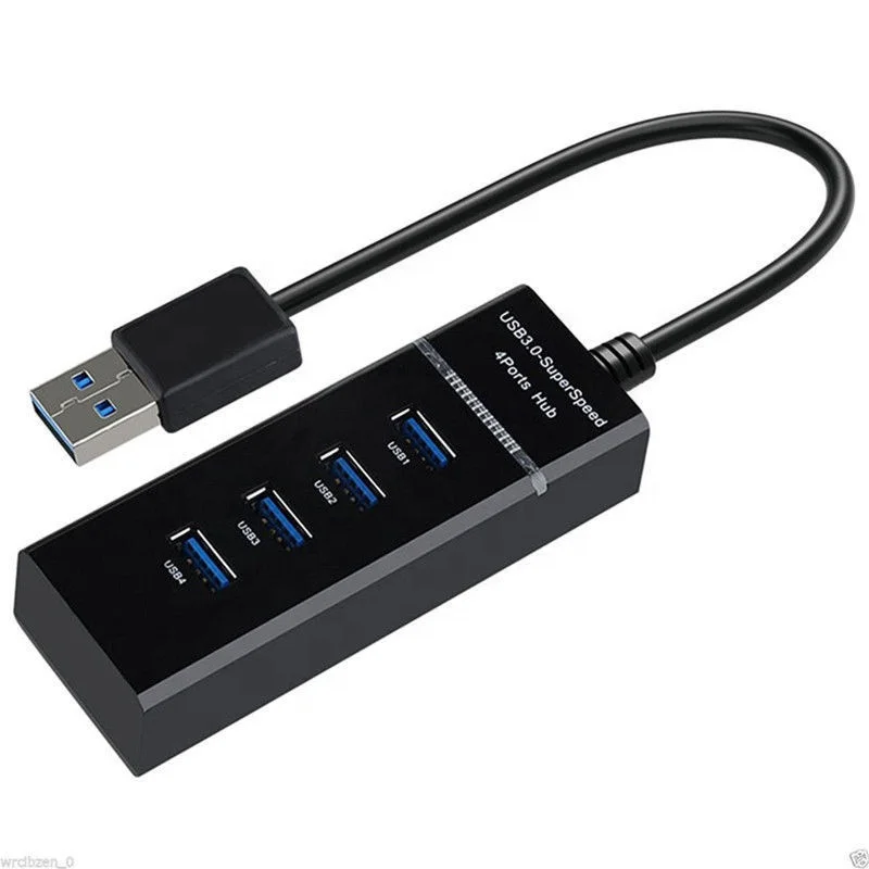 30cm 5Gbps Super Speed USB 3.0 Hub 4 Port