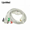 Compatible philips ecg cable with 5 lead wire,12 pins,grabber/clip,AHA