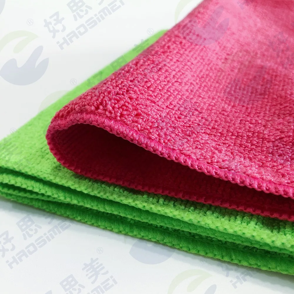 High Quality 40*40cm Warp Knitting Microfiber Cleaning Cloth 300gsm