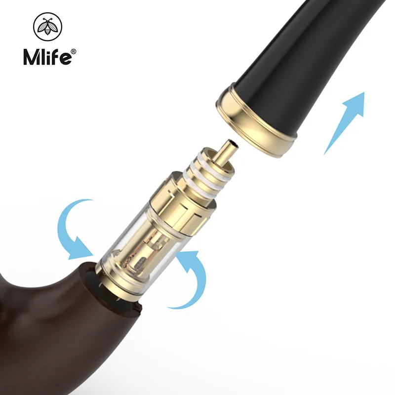 Mlife E-PIPE P3 kit 1400mah Battery Mod 2.35ML Atomizer Big Vaporizer Vapor pen Mods city