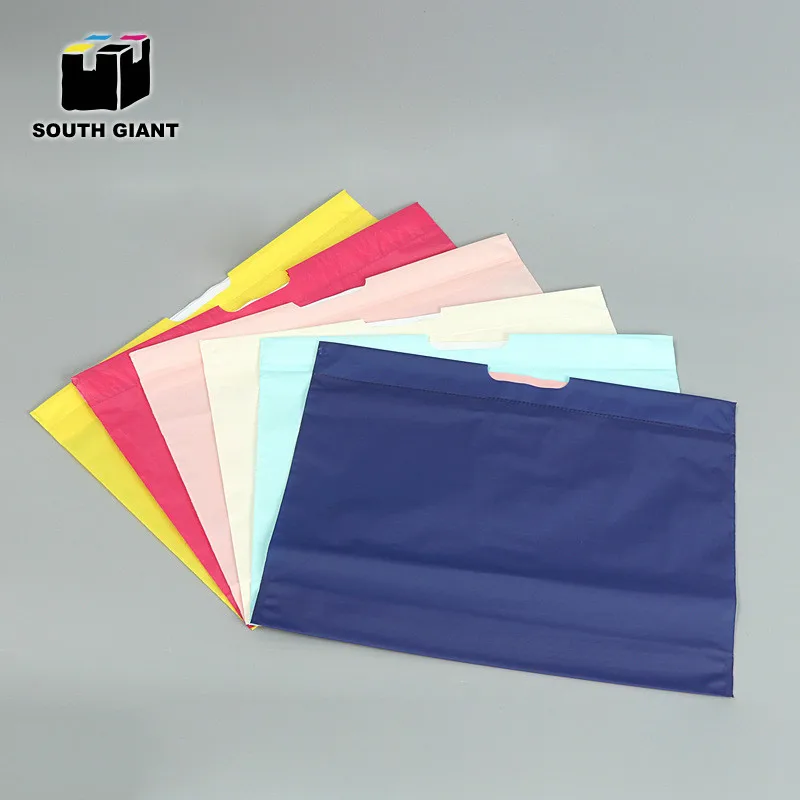 
Custom Printed Accept Wholesale White Drawstring Matte PE Plastic Shopping Bag With Handle 