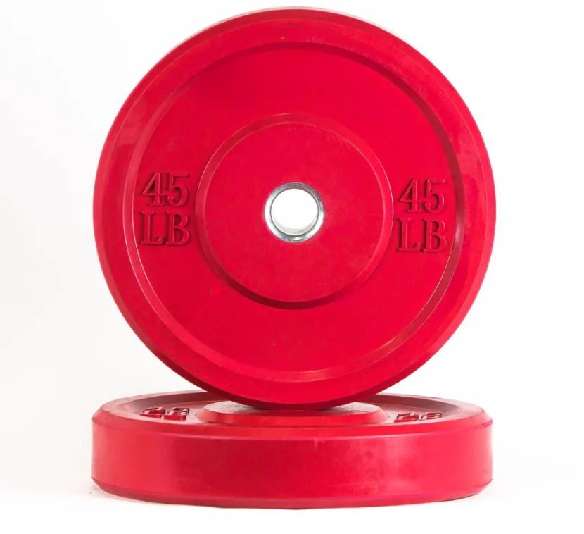 Bumper Weight Plates Wholesale Colored Rubber Screen Printing Polybag+ctn+wooden Case Body