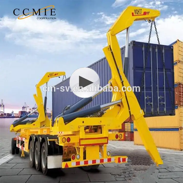 hydraulic truck chassis container side loader semi trailer , box