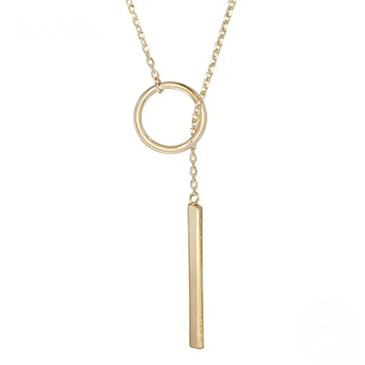 

Lariat Multi Layer Jewelry Open Circle Y Silver Necklace for Women, Picture