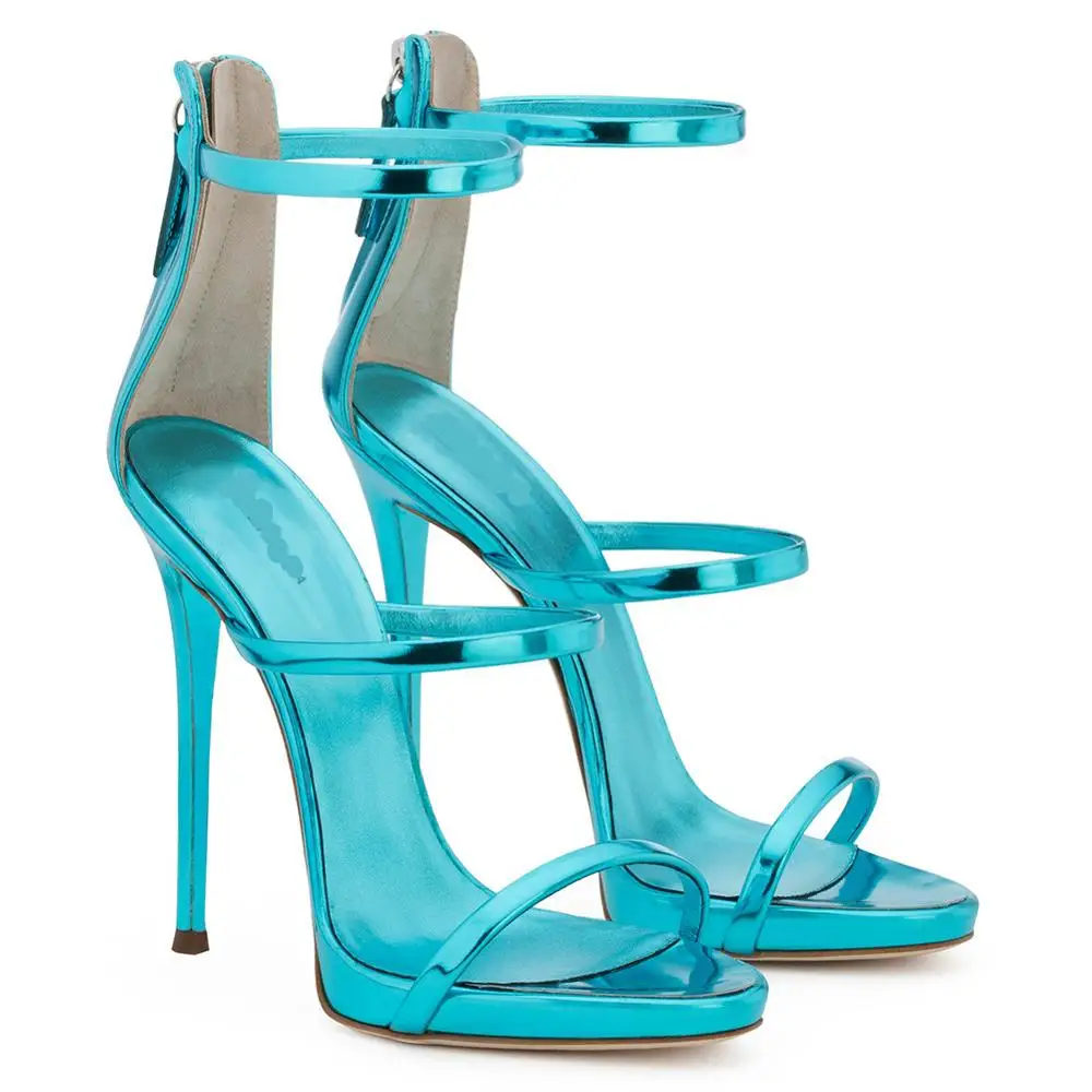 

HMS17 neon color high quality new fashion large size fashion strappy sandals women shoes, Black