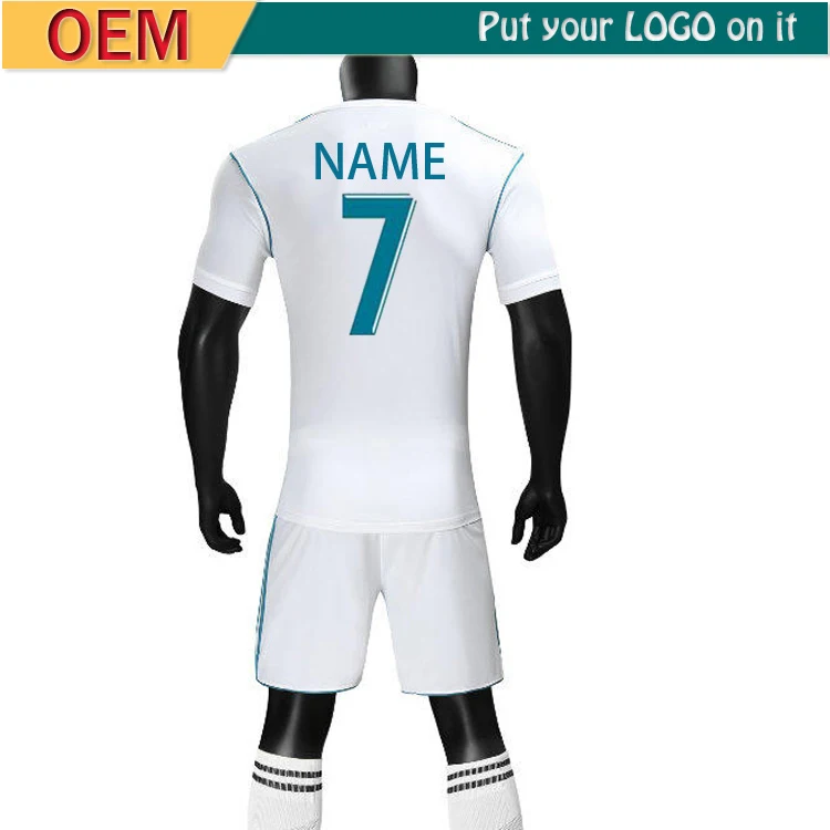 Real Madrid Jersey RONALDO #7 Custom Home Soccer Jersey 2017/18