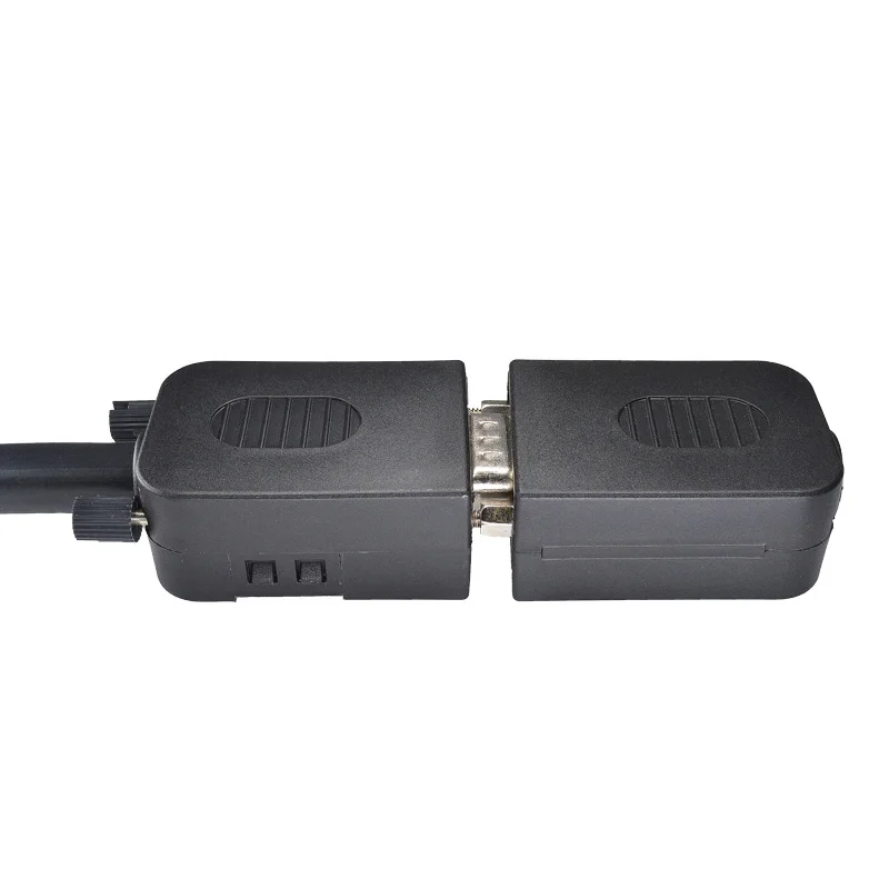 VGA connector weld-free change-over head db15 three-row male head female head with shell 15-pin display connector