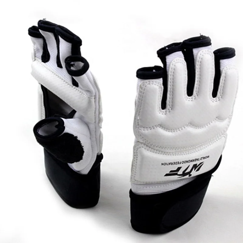 

Amazon most popular Taekwondo gloves(WTF style)/Taekwondo Hand Protector half finger for training, White