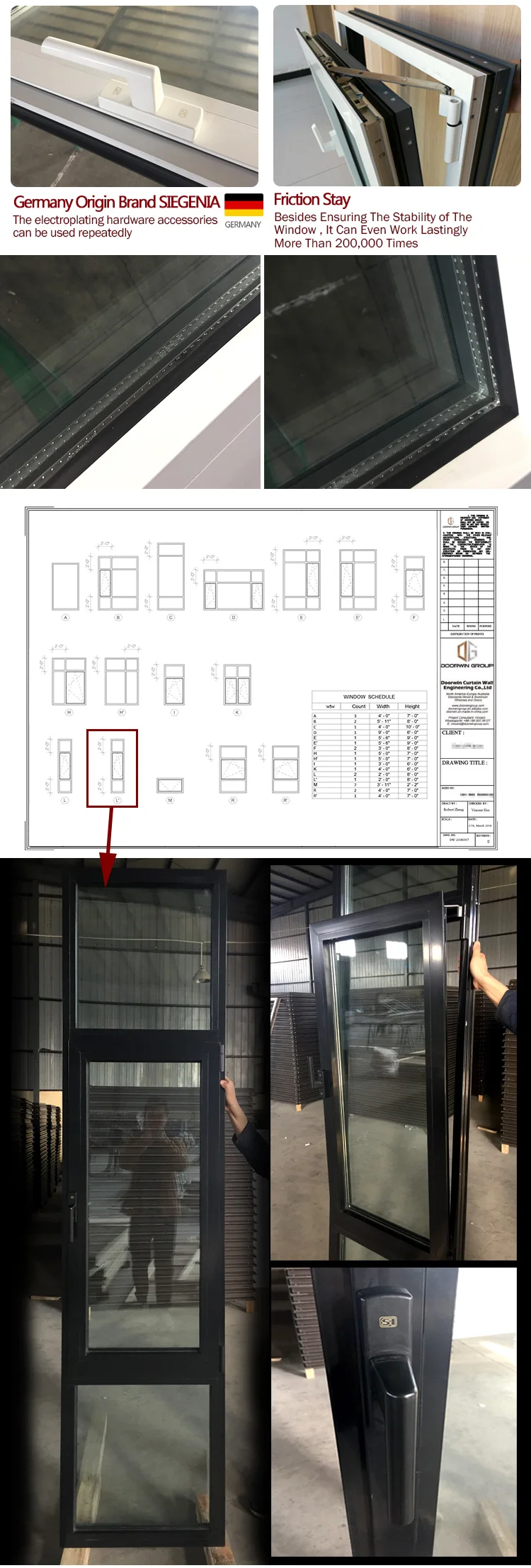 Wholesale price industrial windows manufacturers for sale window replacement
