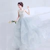 Halter Backless Bridal Ball Gown Wedding Dress Sew On Crystal Beads