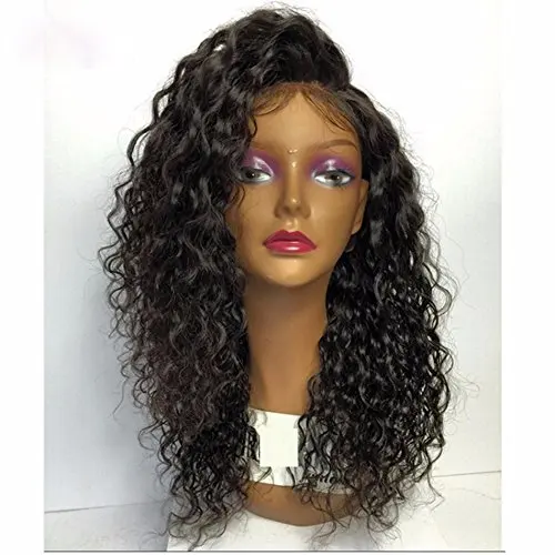 

Pre plucked 360 human hair lace frontal wigs 250% density ,curly lace front wigs human hair sale,natural hair wigs for men price