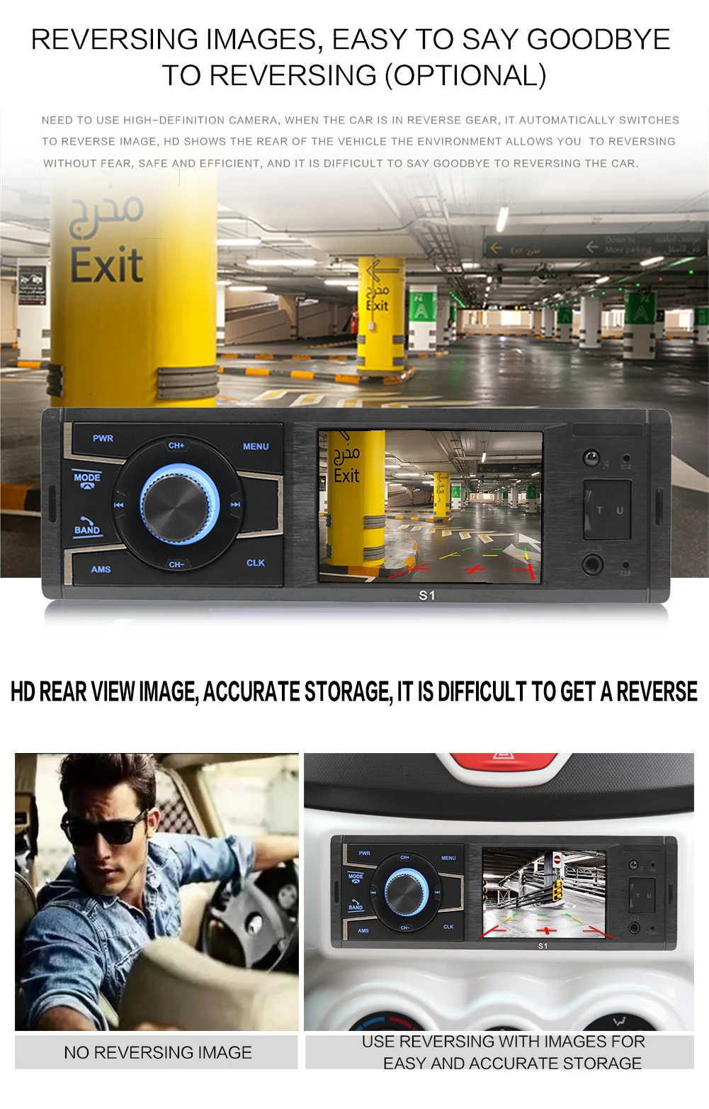 S1 3.2 Inch 1 Din Wince Car Stereo Mp5 Player Screen Radio Player Head