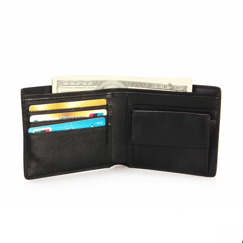 equilib Coffret Noir Bi Fold Portefeuille Avec Porte-monnaie 