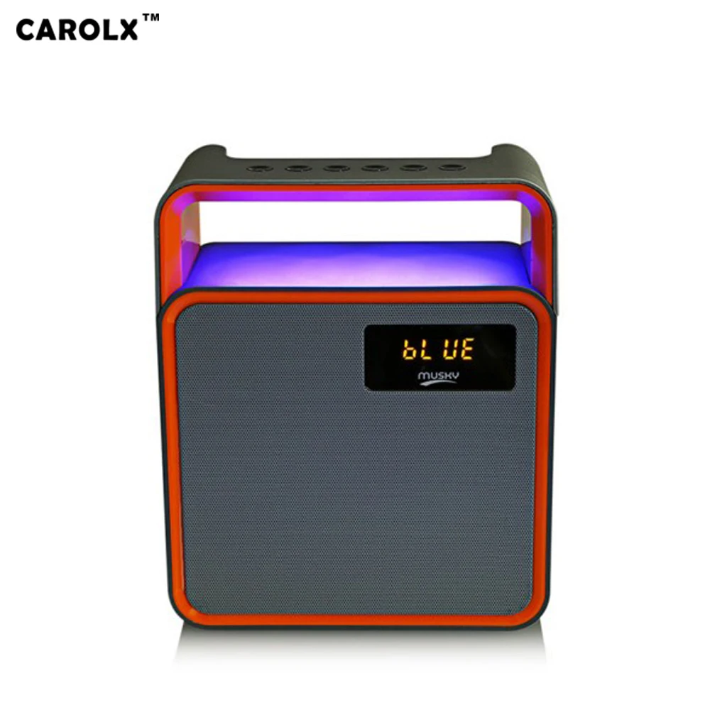 

Portable Subwoofer Bluetooth microphone Karaoke outdoor Speaker, Red