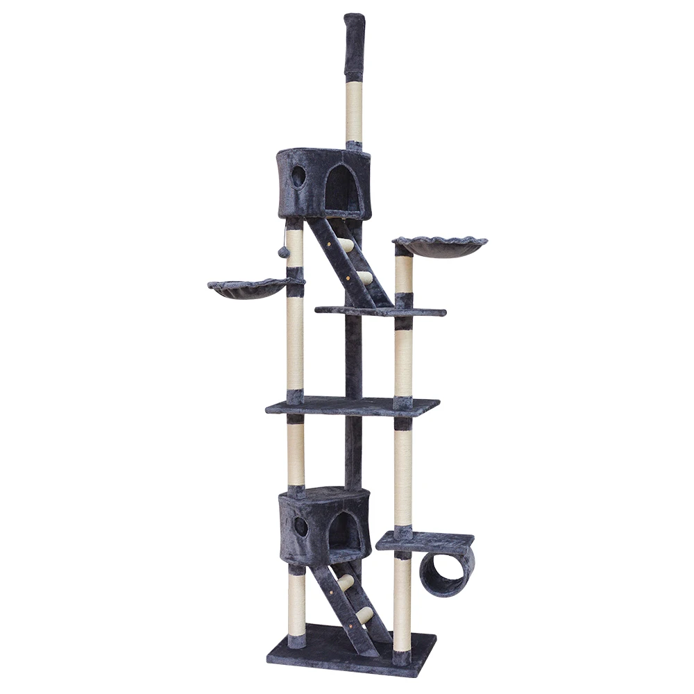 Wholesale Sisal Castle Modern Large Big Climbing Scratch Pet Scratcher Wood Condo Furniture Tower Cat Tree