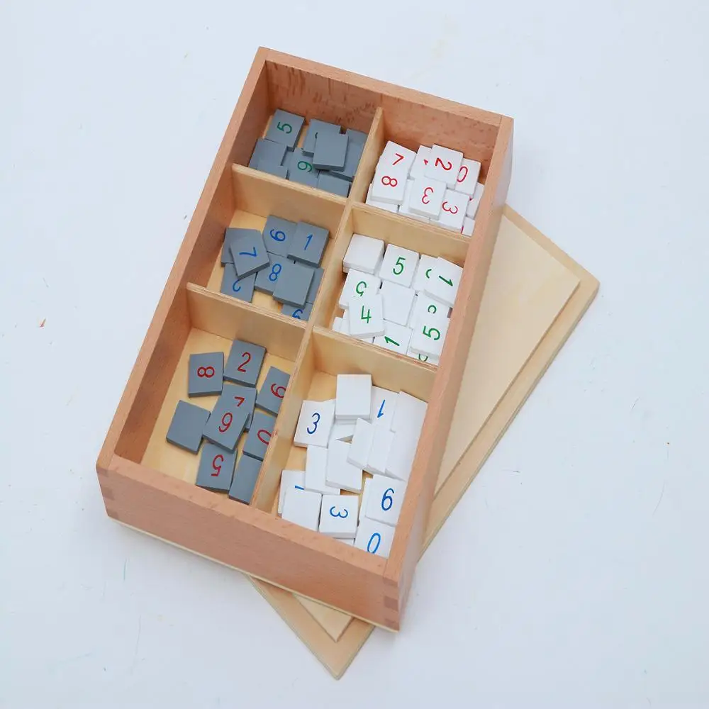 
Preschool Educational Bead Game Montessori Mathematics Materials Checker Board Beads 