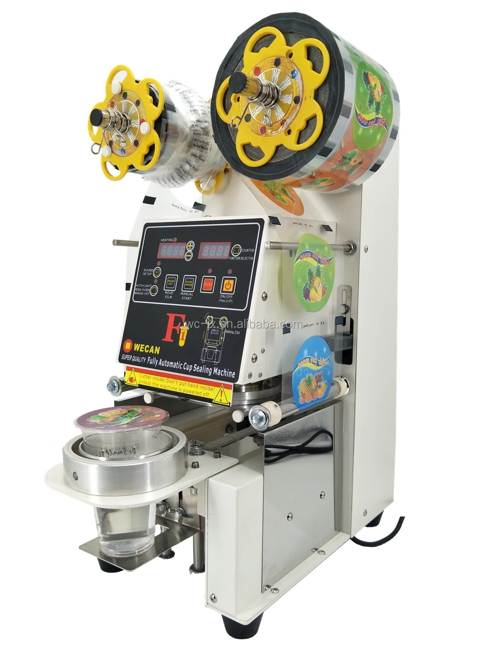 120mm Plastic Cup Sealing Machine Salad Bowl Sealing Machine For Sale