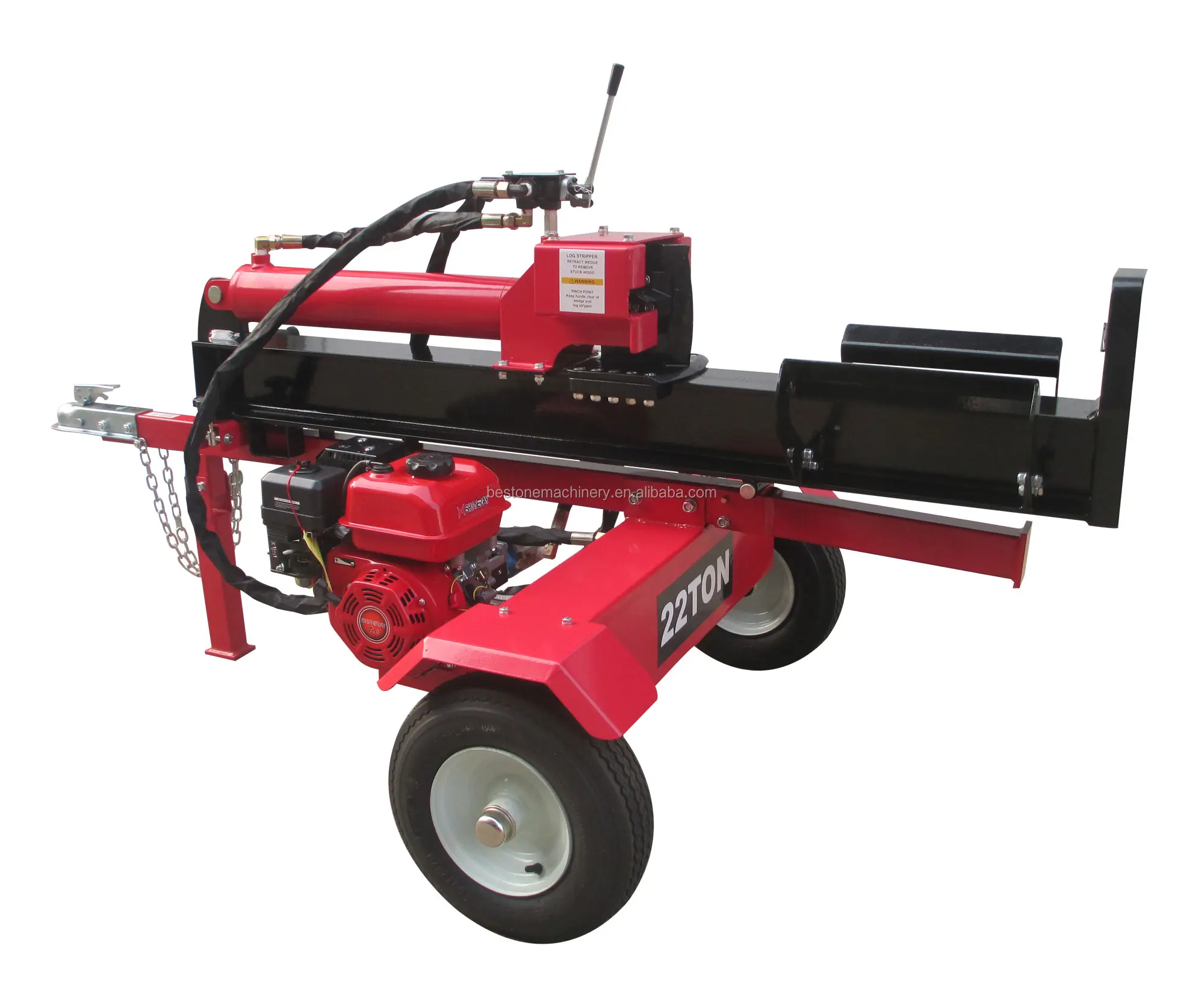 22 Ton Gasoline Hydraulic Firewood Log Splitter - Buy Firewood Splitter ...