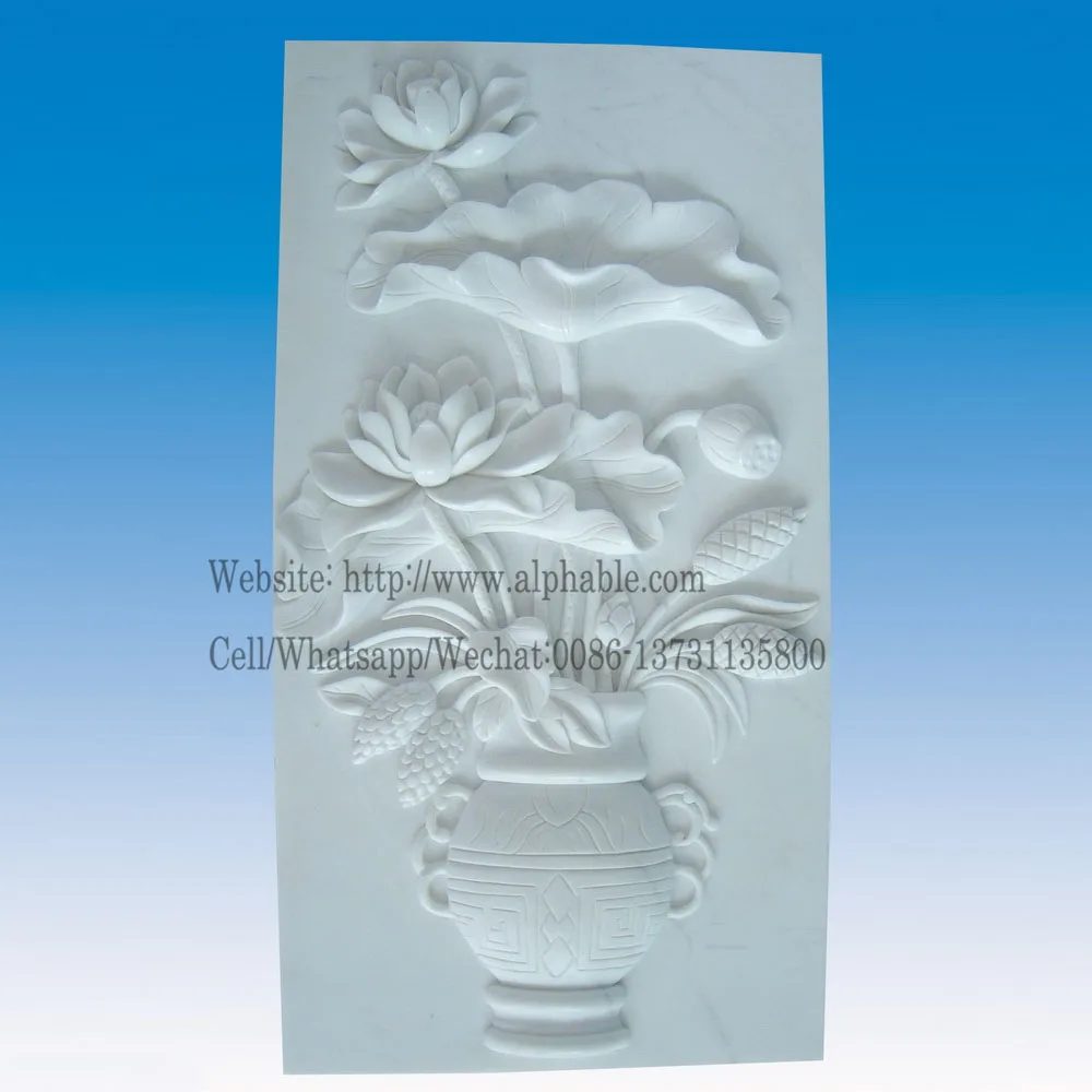 
Carved Natural Stone Relief Modern Style Wall Relief Sculpture 