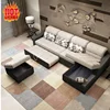 Smart l shape sectional sleeper furniture fabric wall modern foldable corner bunk floding cum sofa bed with storage
